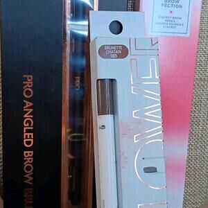 Eyebrow Makeup Lot Profusion Brush,Flower & European Wax Cent. Brand Pencils NIB